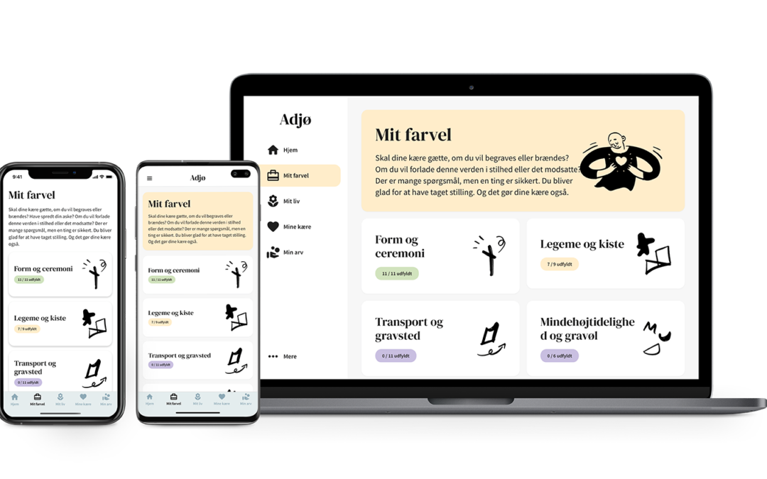 Så er Adjø platformen klar til både web, iOS og Android